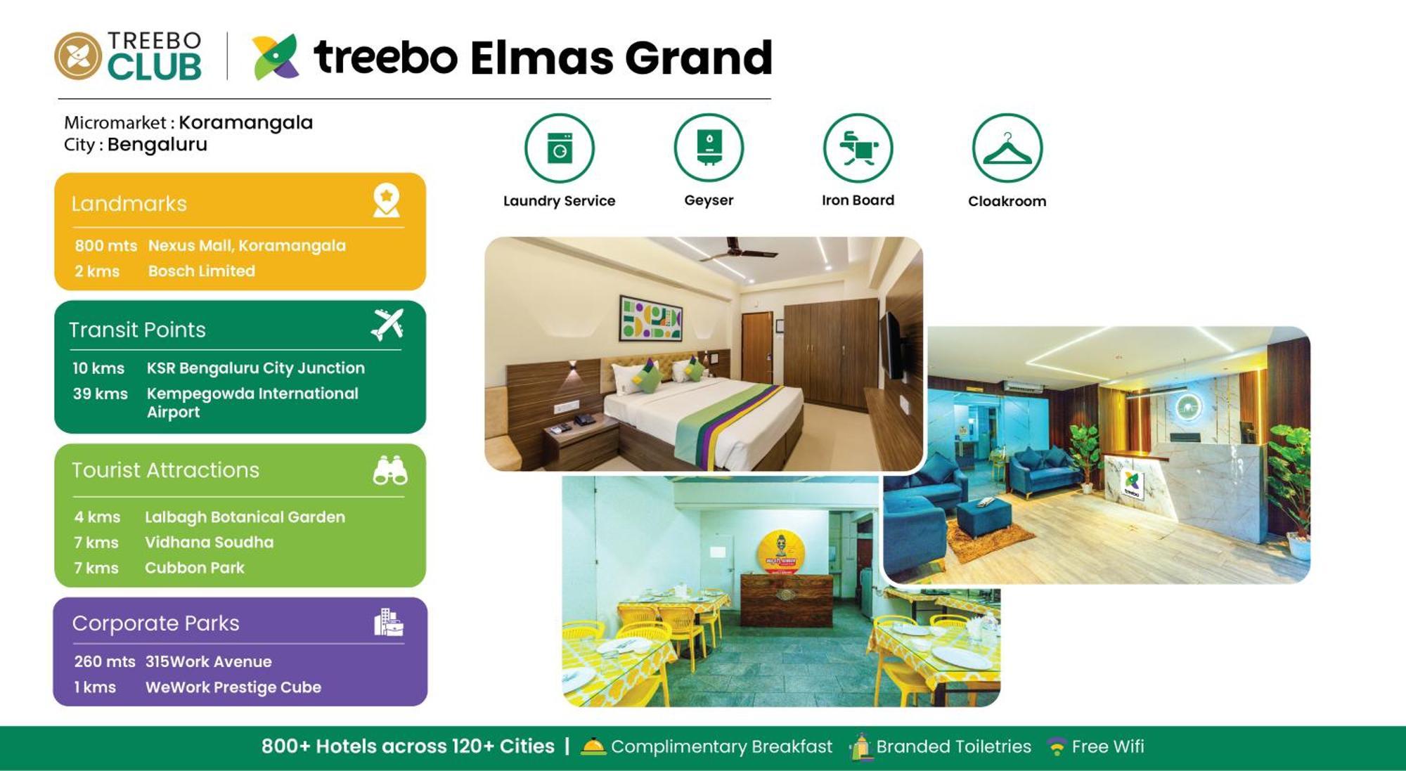 Treebo Elmas Grand Hotell Bangalore Eksteriør bilde